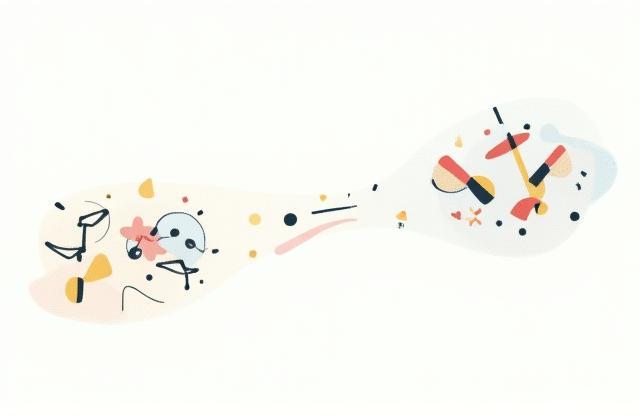 Illustration showing problems transforming into solutions